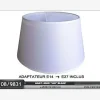 ABAT JOUR D.40CM LIN BLANC