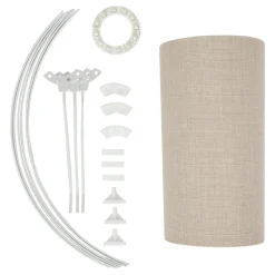 ABAT JOUR LIN BELINE BEIGE D.40CM