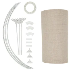 ABAT JOUR LIN BELINE BEIGE D.30CM