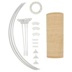 ABAT JOUR RAPHIA BELINE NATUREL D.50CM