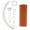 ABAT JOUR VELOURS BELINE TERRACOTTA D.40CM