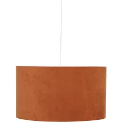 ABAT JOUR VELOURS BELINE TERRACOTTA D.40CM
