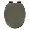 ABATTANT WC ASSISE NOIRE ATTACHES KAKI NOIR