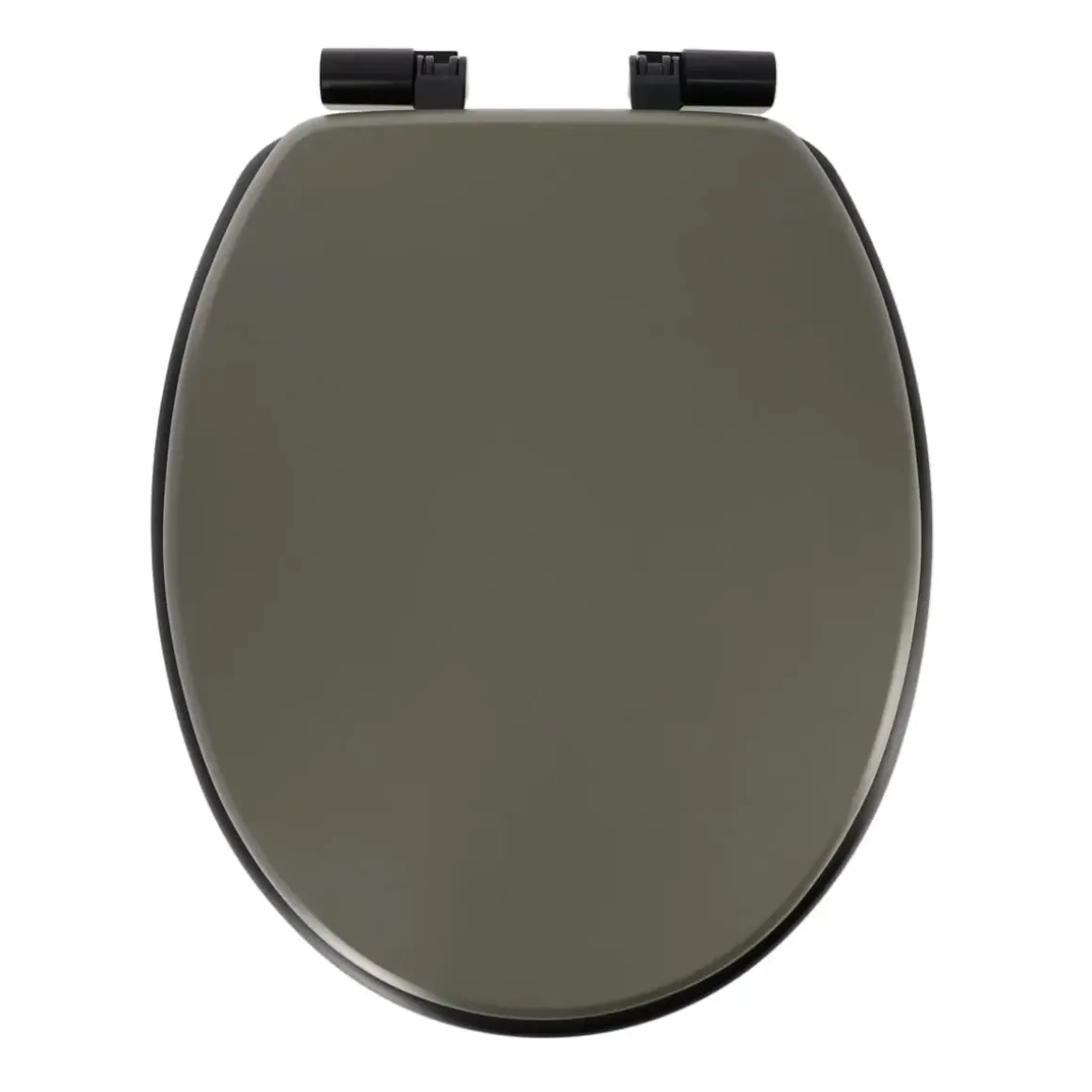 ABATTANT WC ASSISE NOIRE ATTACHES KAKI NOIR