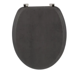 ABATTANT WC BOIS MOULE 18 POUCES ATTACHES ACIER FACON BETON