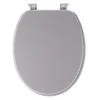 ABATTANT WC MDF 18 POUCES ATTACHES PLASTIQUES GRIS CLAIR