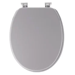ABATTANT WC MDF 18 POUCES ATTACHES PLASTIQUES GRIS CLAIR
