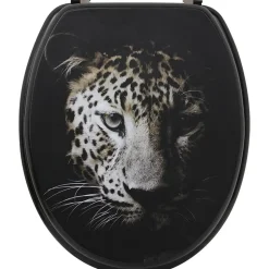 ABATTANT WC MDF 18 POUCES ATTACHES ACIER INOXYDABLE LEO