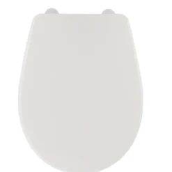 ABATTANT WC PLASTIQUE 18 POUCES ATTACHES PLASTIQUES BLANC