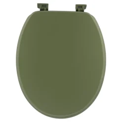 ABATTANT WC 18 POUCES ATTACHES PLASTIQUES KAKI MAT