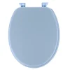 ABATTANT WC 18 POUCES ATTACHES PLASTIQUES BLEU CLAIR