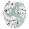 ABATTANT WC 18 POUCES COUVERCLE DESIGN IMPRIMEE ECRIN VERT
