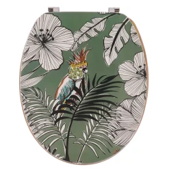 ABATTANT WC 18 POUCES COUVERCLE DESIGN IMPRIMEE JUNGLE KAKI