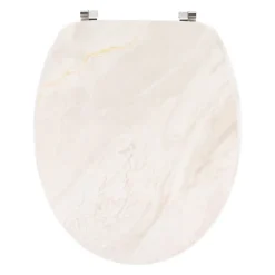 ABATTANT WC 18 POUCES 4 FACES IMPRIMEES FACON MARBRE BEIGE