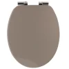 ABATTANT WC 18 POUCES UNI FREIN DE CHUTE TAUPE