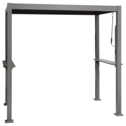 ABRI BARBECUE ALUMINIUM ACIER GRILY 1.6X2.4M