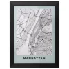 AFFICHE CADRE MANHATTAN D.18X24CM