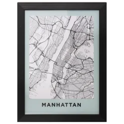AFFICHE CADRE MANHATTAN D.18X24CM