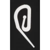 AGRAFE PLASTIQUE ESCARGOT X 25 BLANC