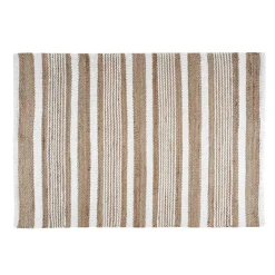 ALDABRA TAPIS 60X90CM BLANC JUTE