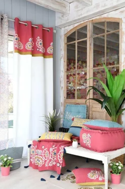 AMARYLLIS RIDEAU 140X260CM MULTICOLORE