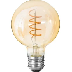 AMPOULE LED TORSADEE AMBRE G95 4W