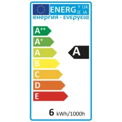 AMPOULE LED TORSADEE AMBRE PS160 6W