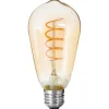 AMPOULE LED TORSADEE AMBRE ST64 4W