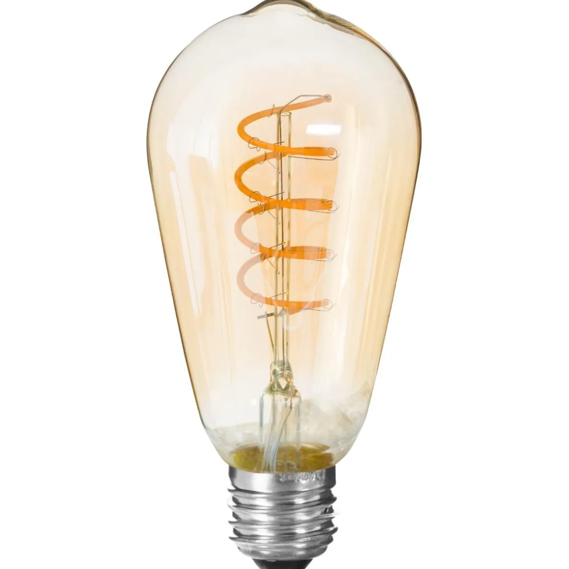 AMPOULE LED TORSADEE AMBRE ST64 4W