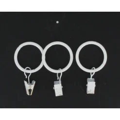 ANNEAU A PINCE D20 X8   BLANC OR