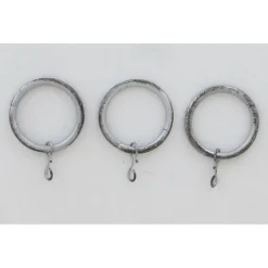 ANNEAUX D20 X8 ARGENT NOIR