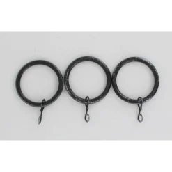 ANNEAUX D20 X8 NOIR ARGENT