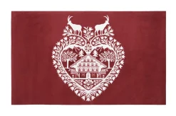 ANSEL TAPIS 45X75CM ROUGE