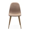 ANYA CHAISE BEIGE ET PIEDS BOIS