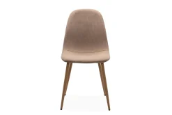 ANYA CHAISE BEIGE ET PIEDS BOIS