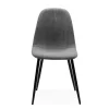 ANYA CHAISE GRIS ET PIEDS NOIR