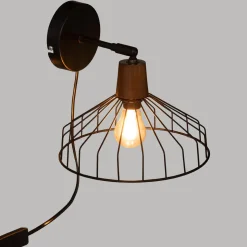 APPLIQUE METAL CAFE BORDELAIS NOIR D.23CM