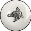 ASSIETTE A DESSERT PORCELAINE ZEBRE 19CM