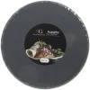 ASSIETTE ARDOISE D.22CM