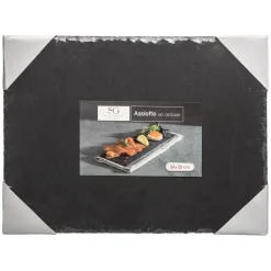 ASSIETTE ARDOISE 24X32CM