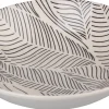 ASSIETTE A SOUPE FEUILLAGE GRES DECOREE FORME COUPE 20CM