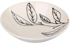 ASSIETTE A SOUPE FLEUR GRES DECOREE FORME COUPE 20CM
