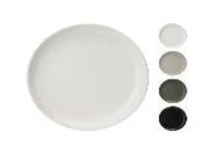 ASSIETTE BLANC NOIR VERT OU GRIS 27CM