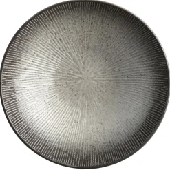 ASSIETTE CREUSE ATELIER GRIS 19CM