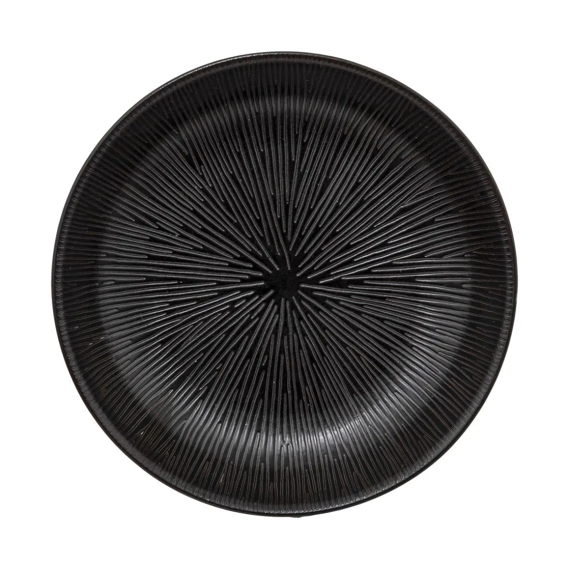 ASSIETTE CREUSE ATELIER NOIR D.19CM