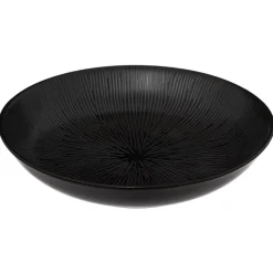 ASSIETTE CREUSE ATELIER NOIR D.19CM