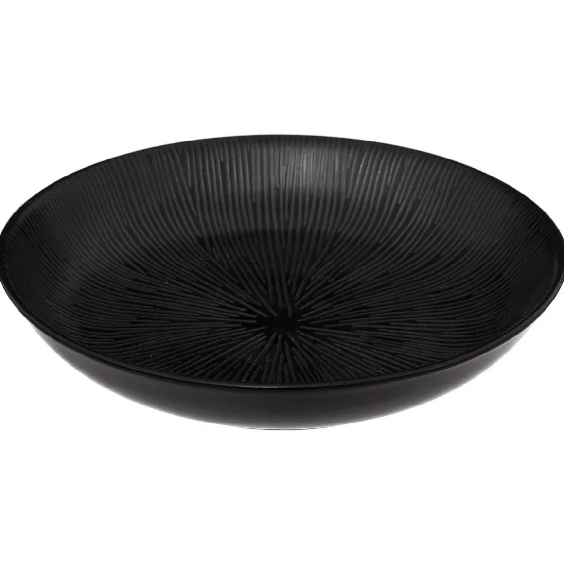 ASSIETTE CREUSE ATELIER NOIR D.19CM