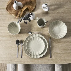 ASSIETTE CREUSE CALISTA ECRU D20CM