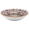 ASSIETTE CREUSE MANDALA ORANGE D.20CM