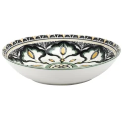 ASSIETTE CREUSE MANDLA VERT D.20CM